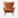 Elegant Orange Wingback Armchair: Mid-Century Modern Design Chair